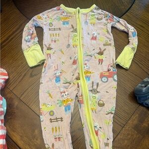 Little Sleepies Bunnies Bamboo Zippy